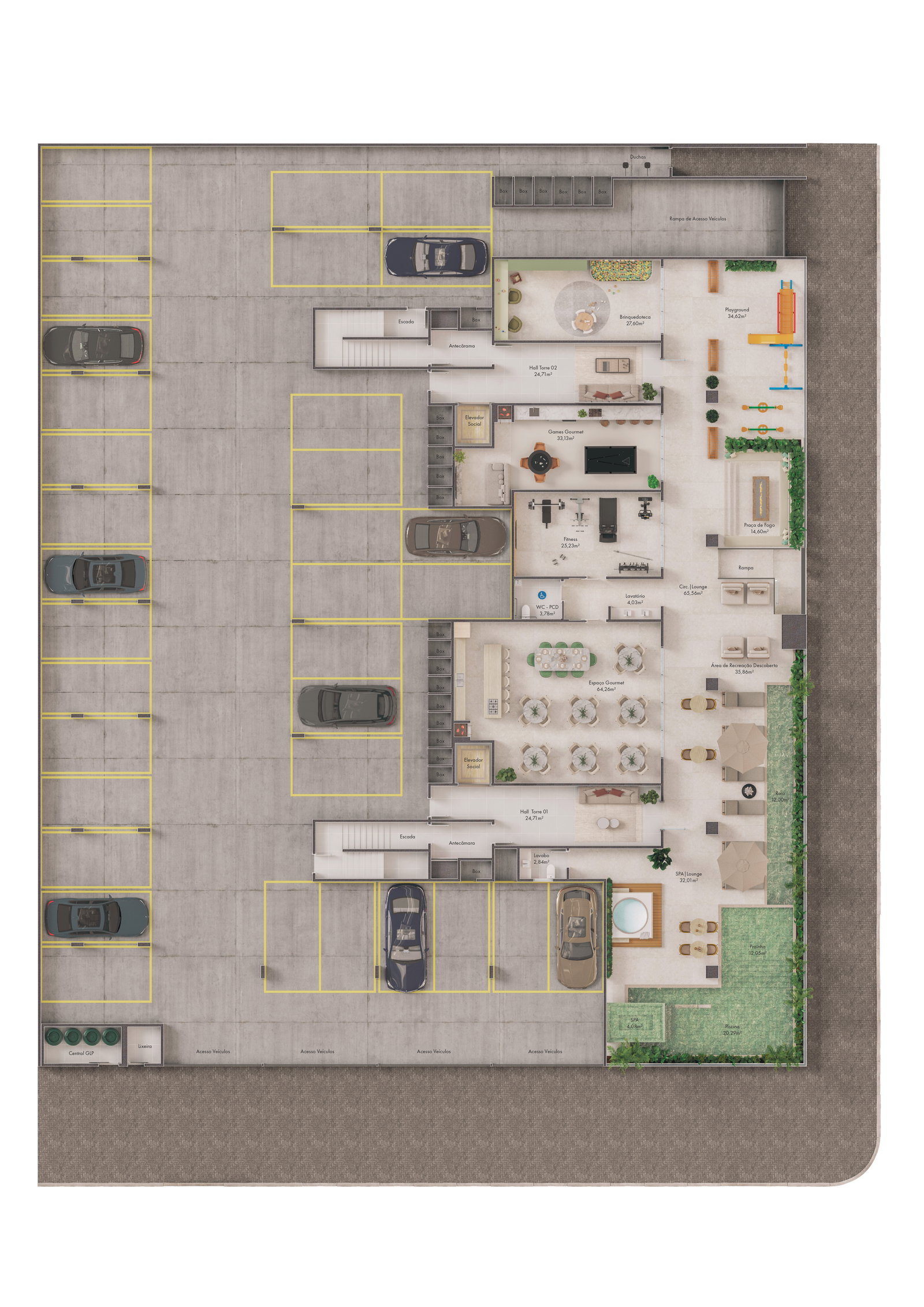 Planta 1 de Duo Palmas Home