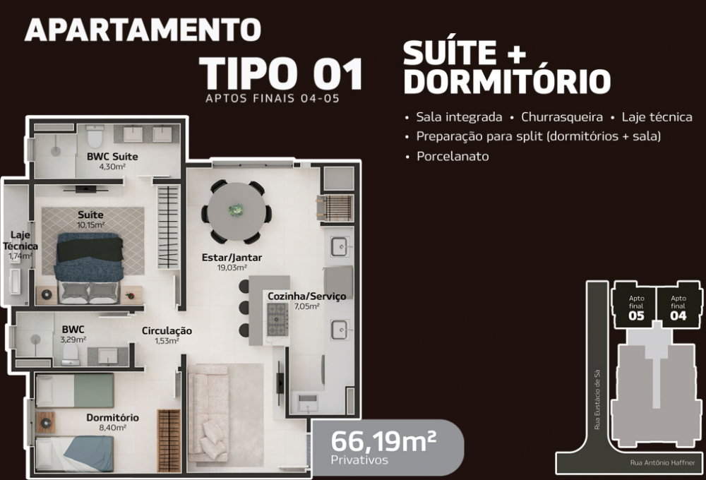 Planta 1 de Edifício Antônio Haffner