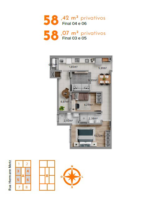 Planta 6 de Duo Residence - Torre A