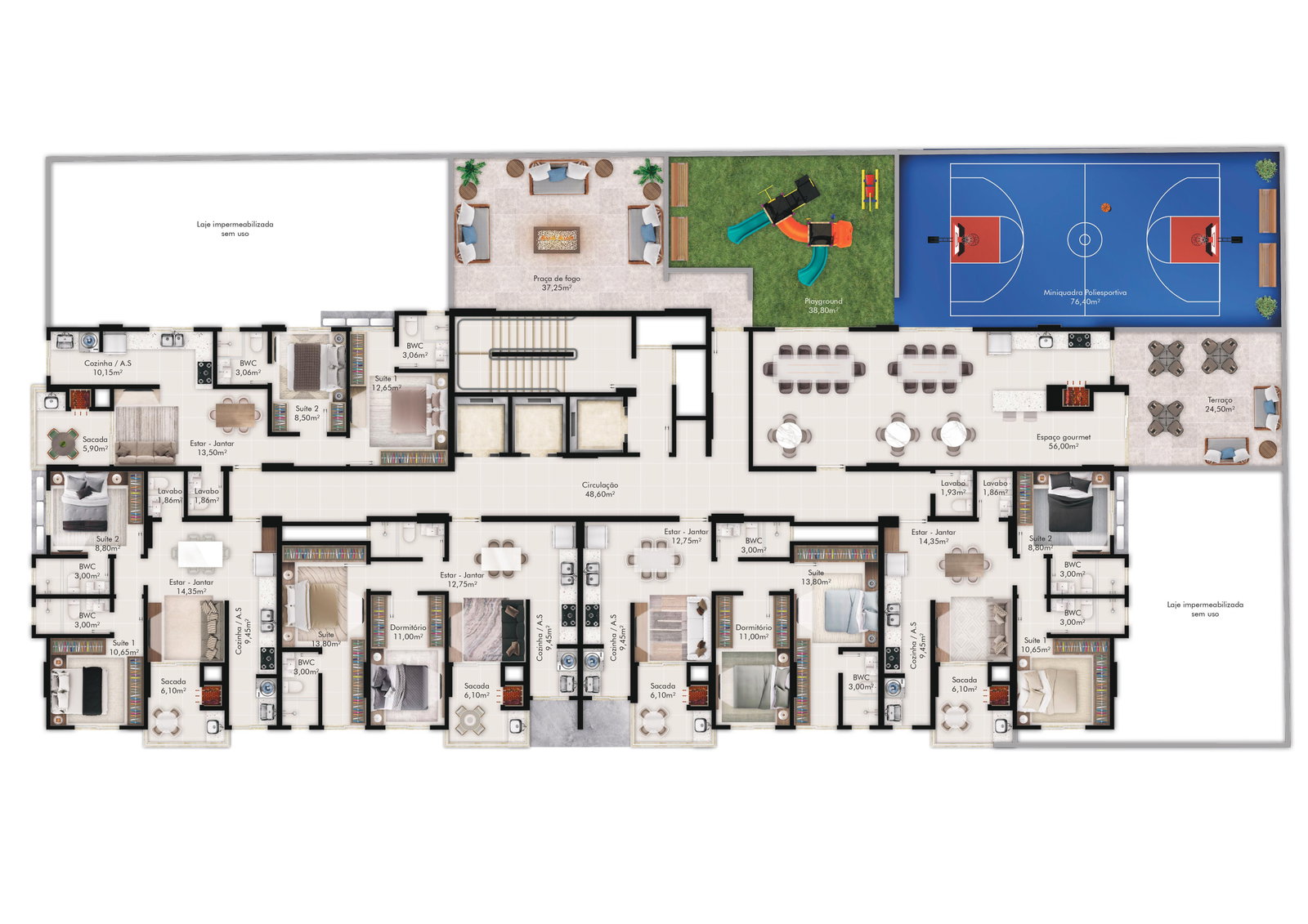 Planta 3 de Jaspe Residence