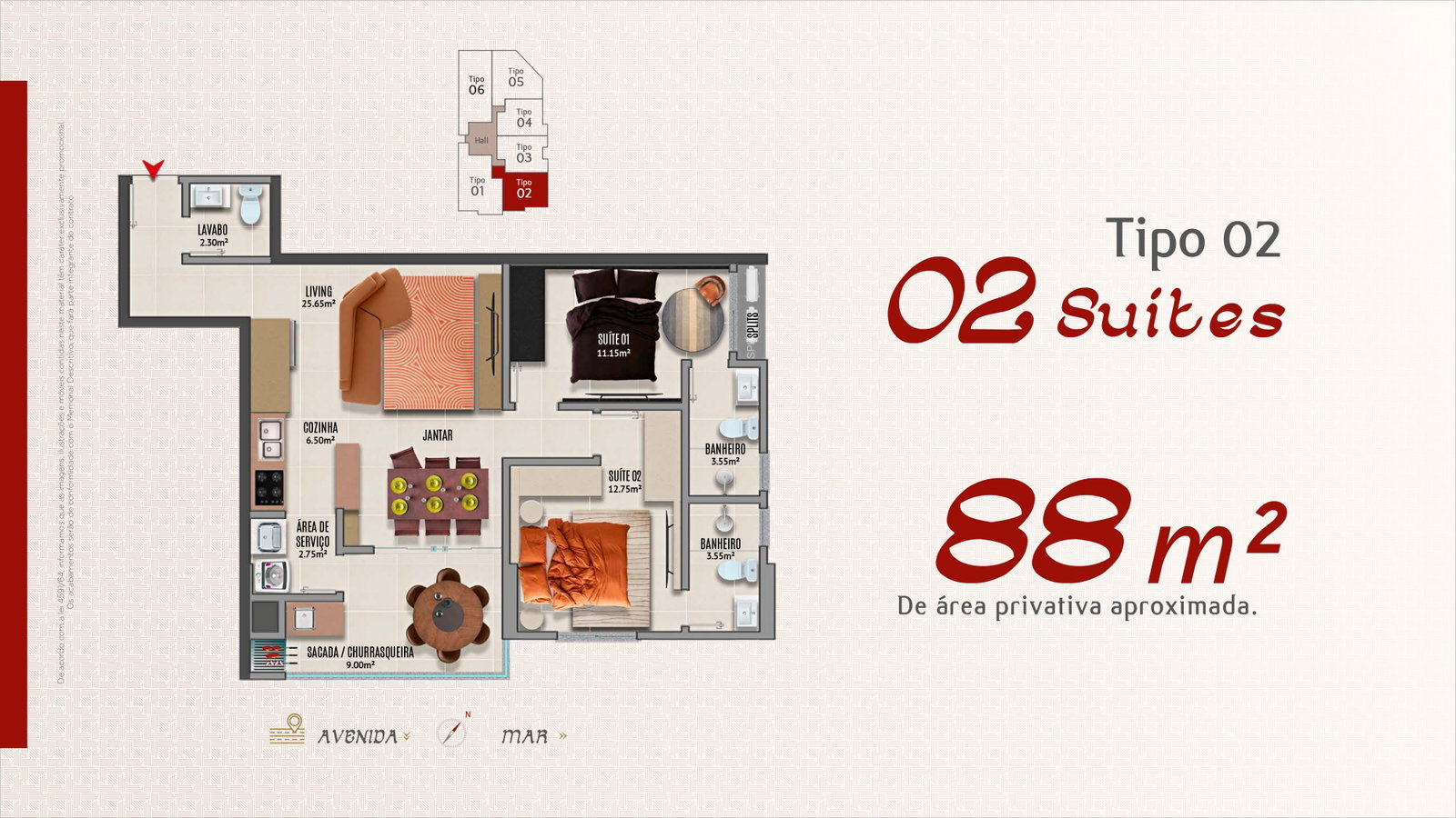 Planta 3 de Adonai Residence