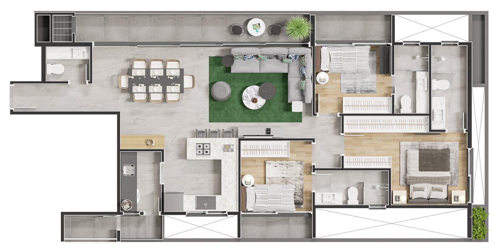 Planta 1 de Malibu