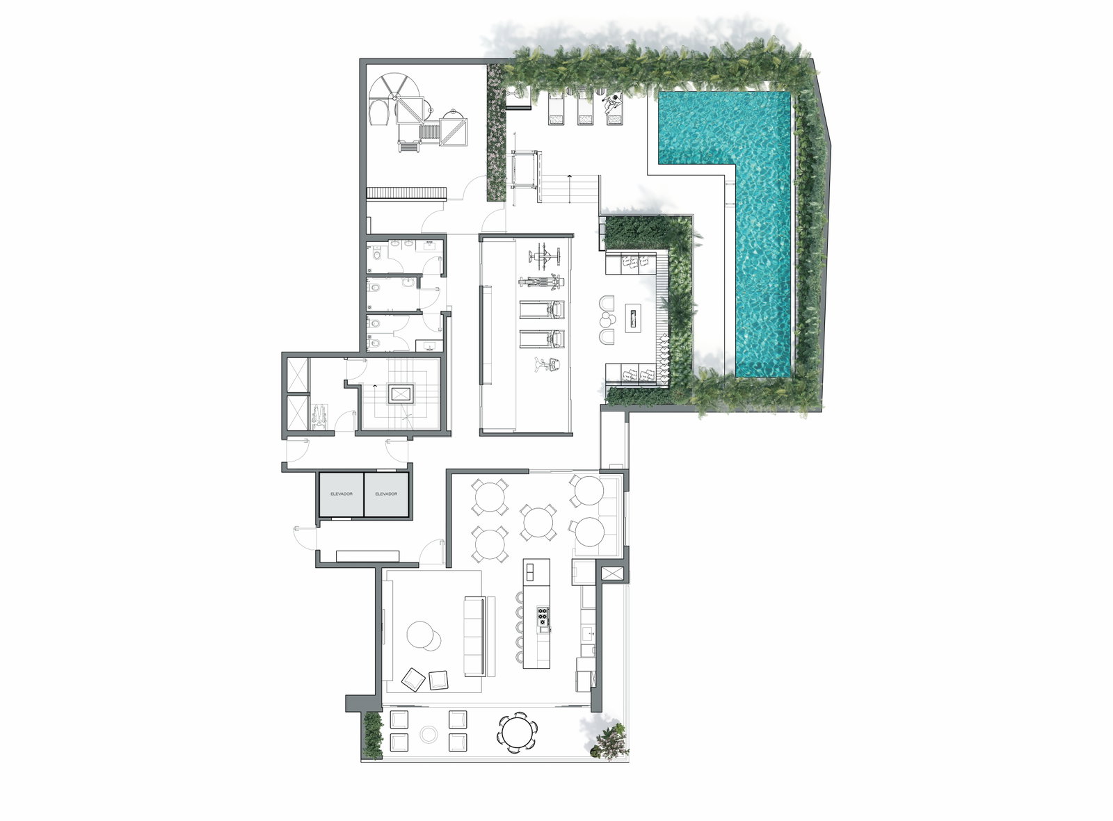 Planta 2 de Residencial San Thiago