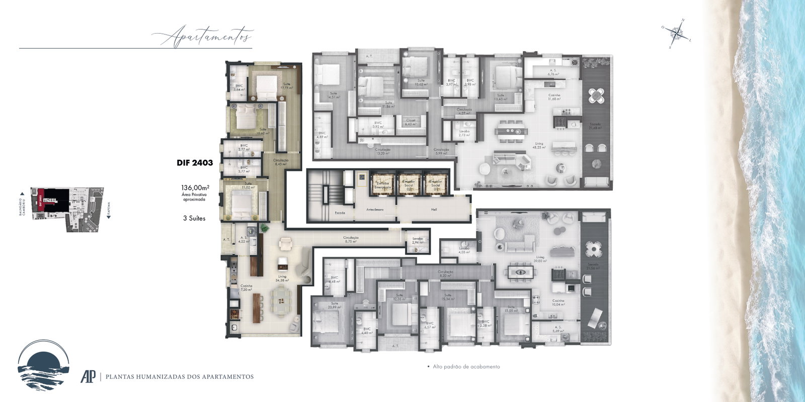 Planta 7 de Oceanic Tower Residence