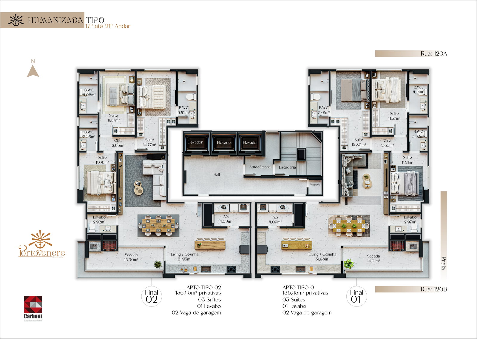 Planta 2 de Portovenere Residenziale