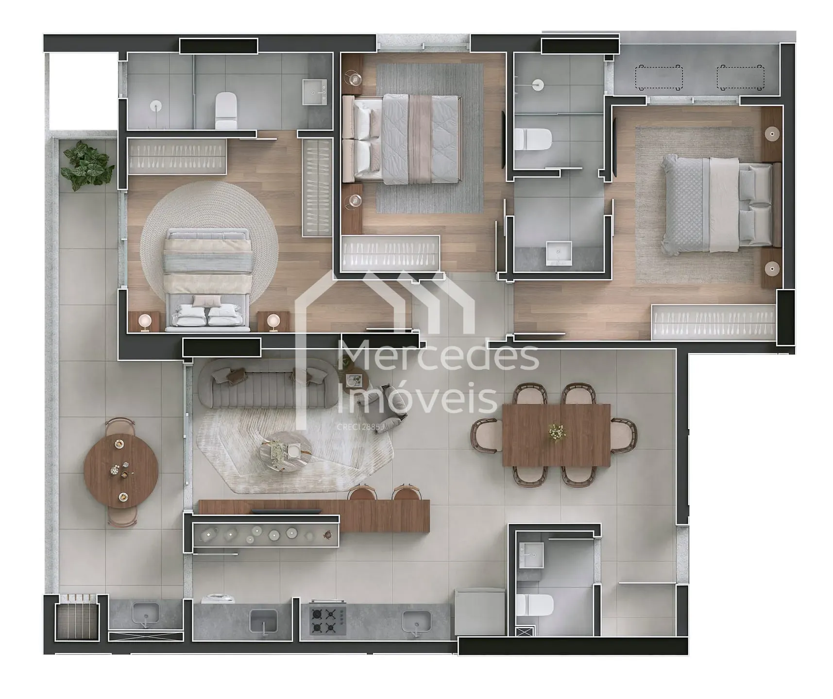 Foto 17 de Apartamento com 1 suíte + 2 demi-suites à venda, Vila Operária, Itajaí, SC
