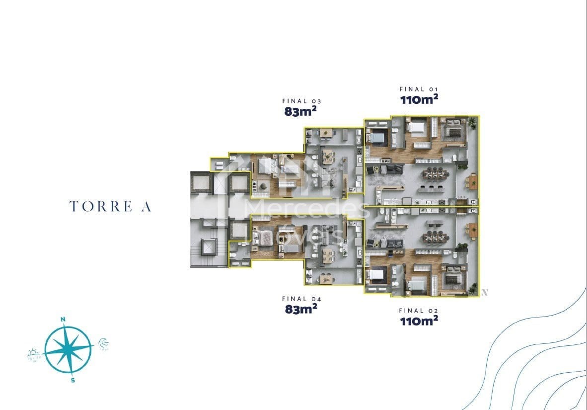 Foto 44 de Apartamento 2 suítes à venda · Praia Brava, Itajaí · Lotisa Torres da Brava - Sirena