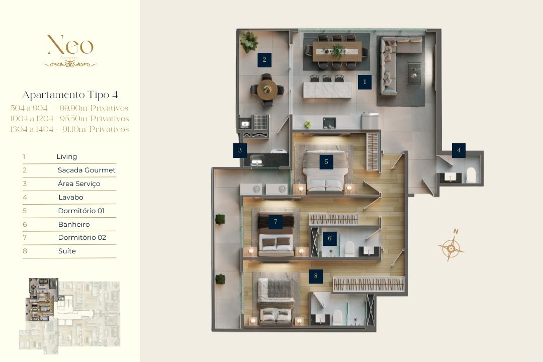 Planta 4 de Neo Residence