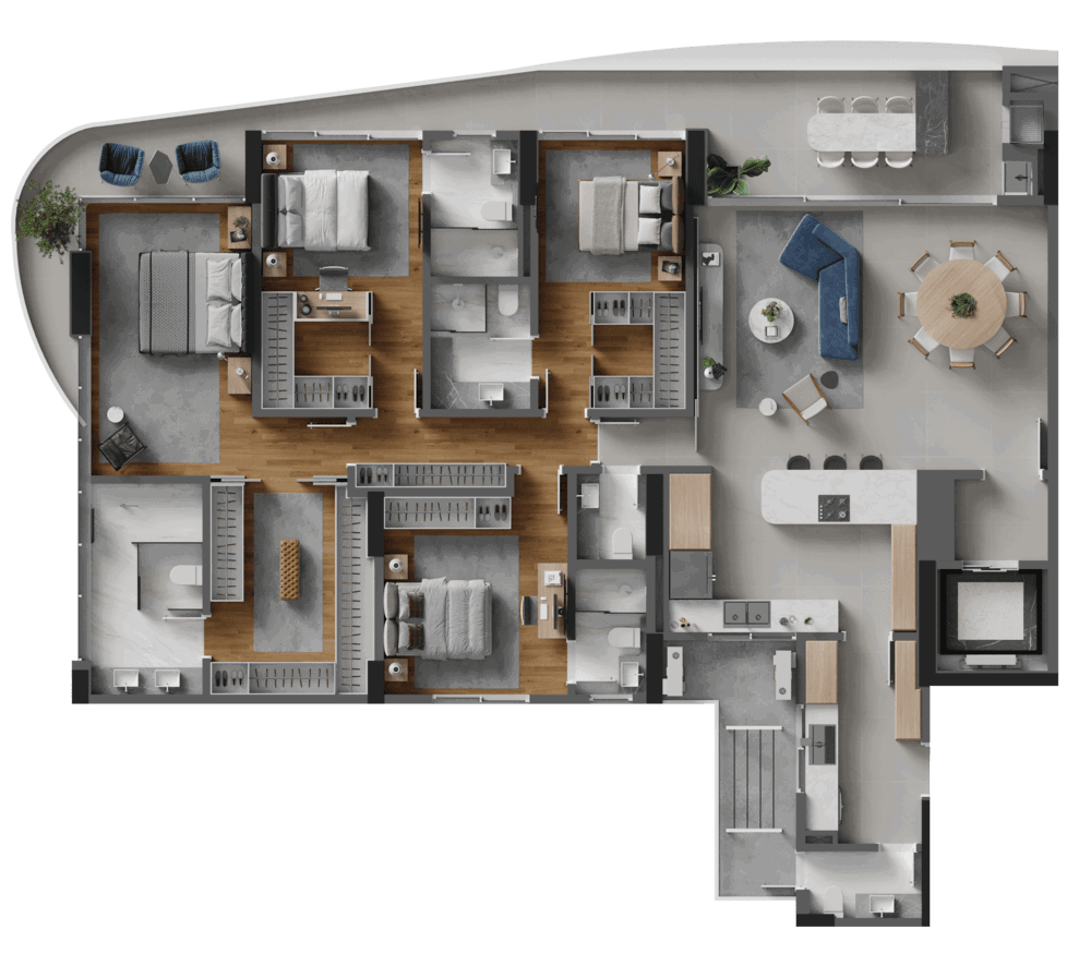 Planta 3 de Lotisa Skyline