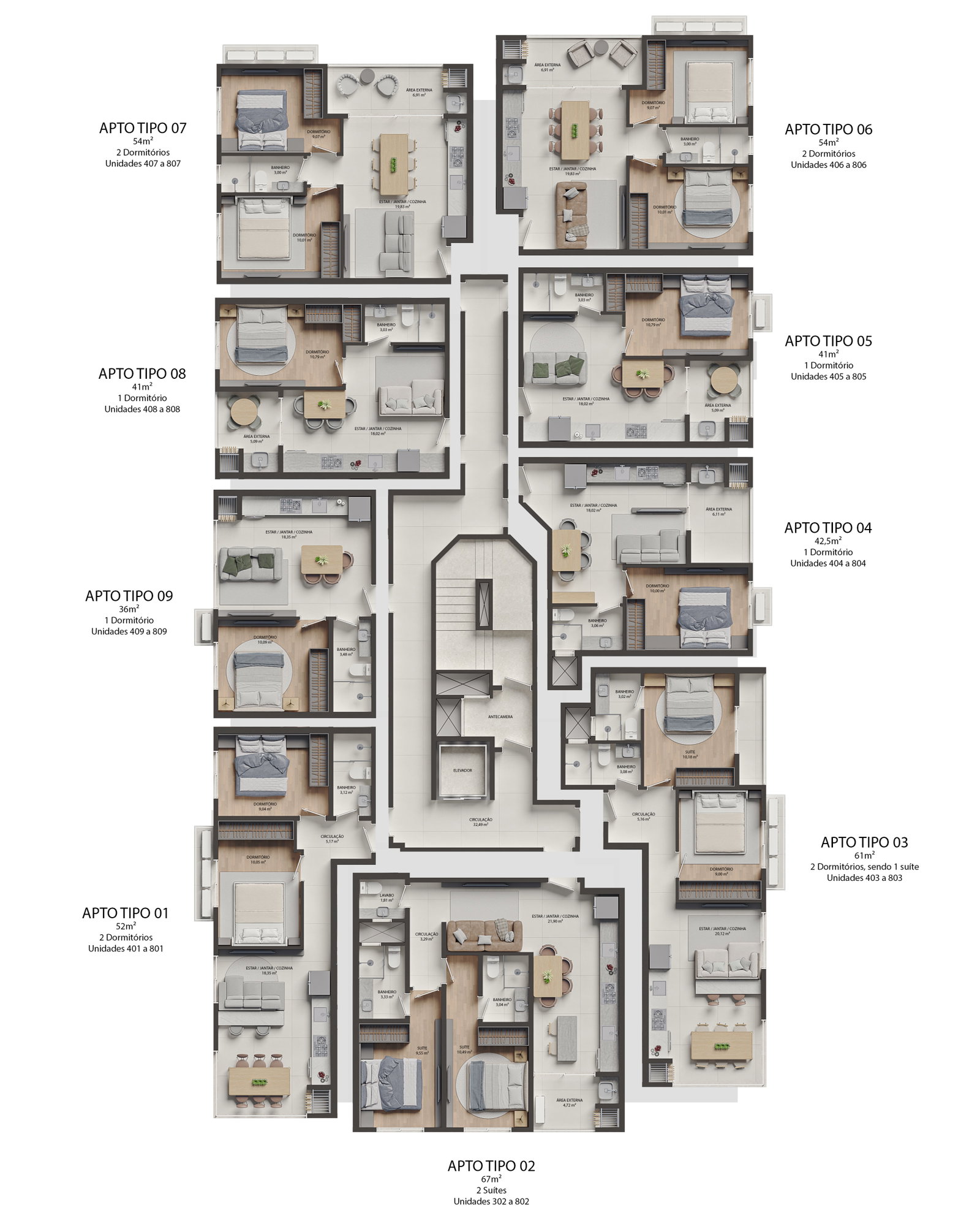 Planta 1 de Valen Residence