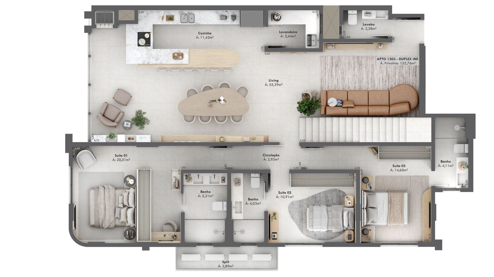 Planta 1 de Aura Residence