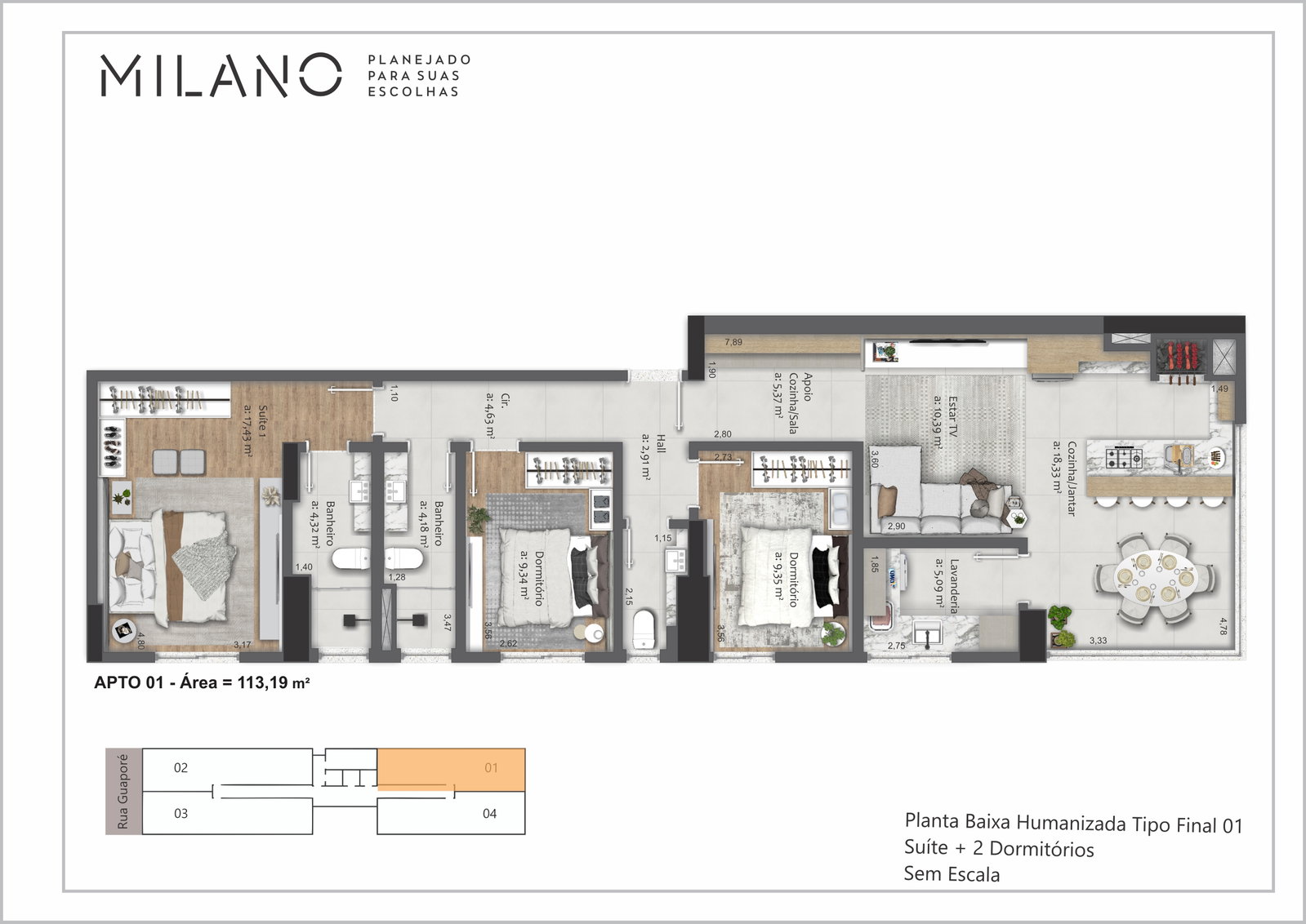 Planta 5 de Milano