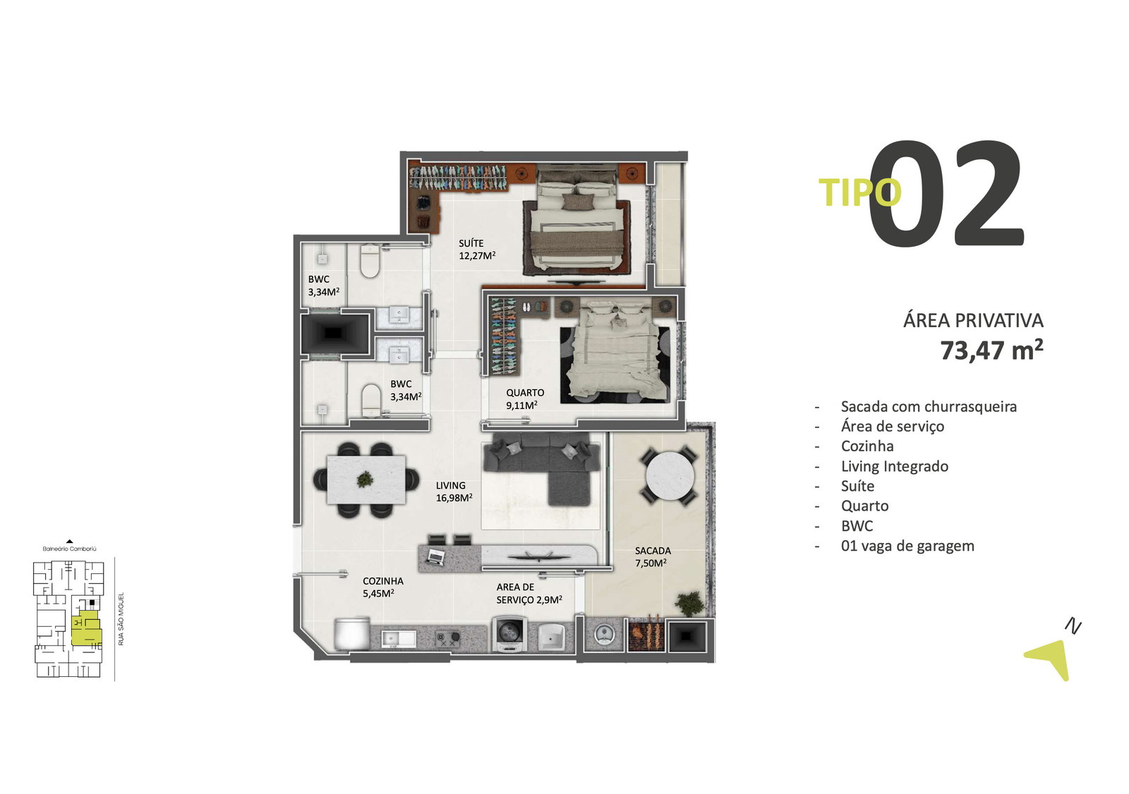 Planta 2 de Residencial Green Tower