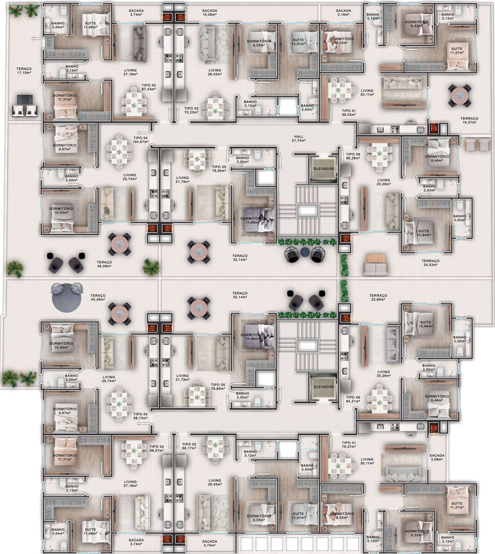 Planta 2 de Otelo Residence