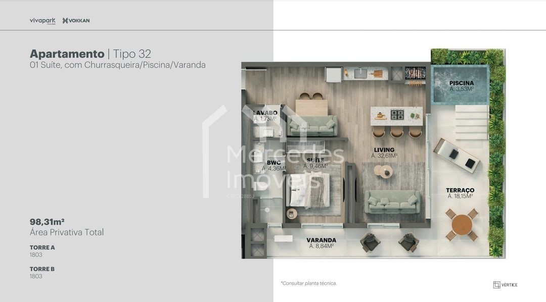 Foto 83 de Sala comercial à venda · Viva Park, Porto Belo