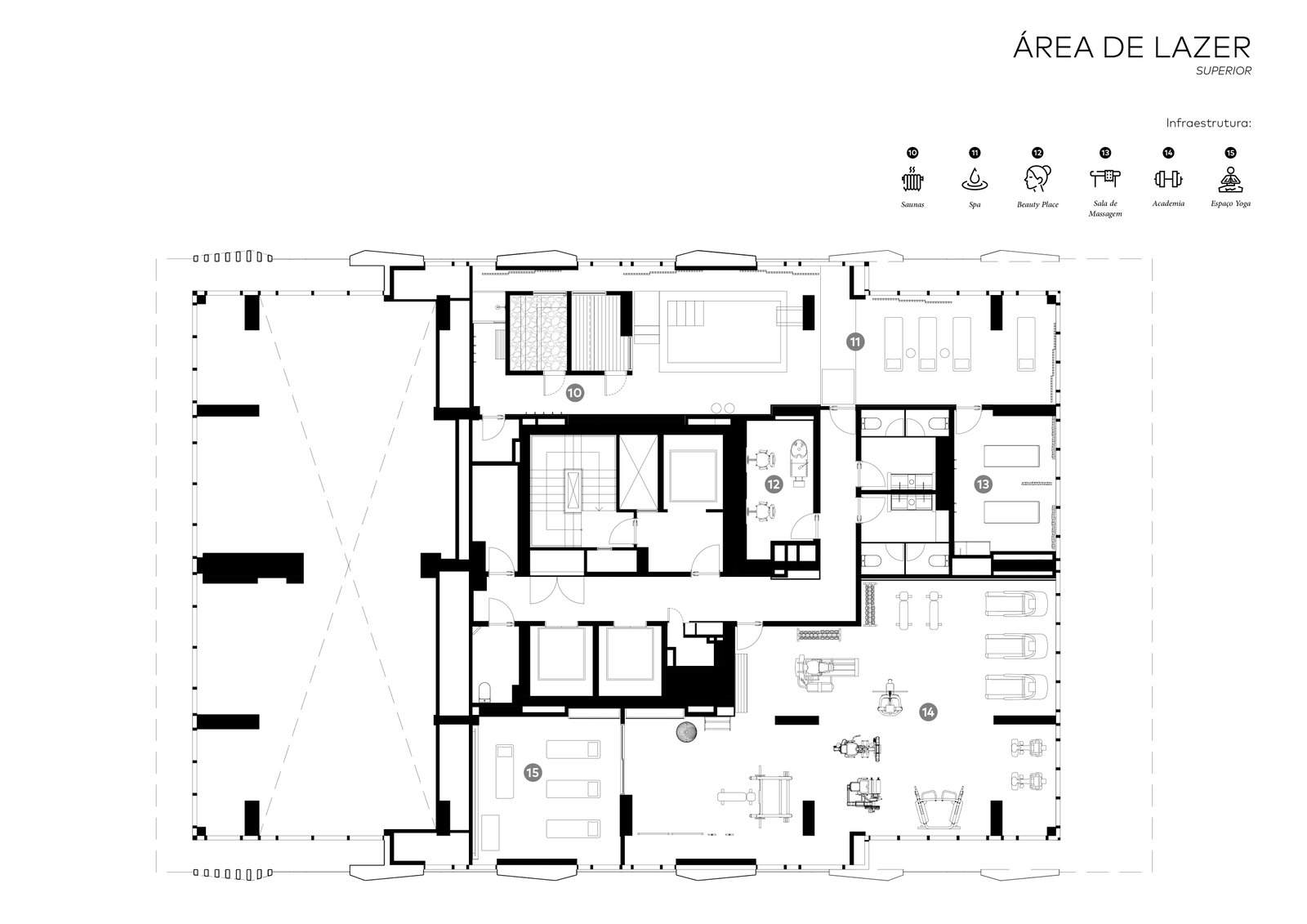 Planta Lazer · Superior do Green Hills