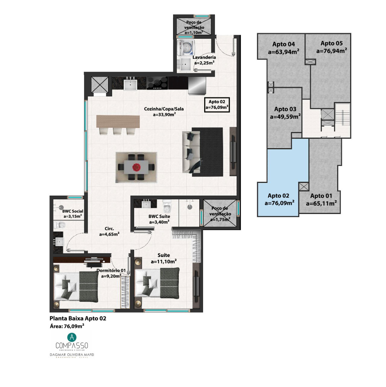 Planta 3 de Residencial Santorini