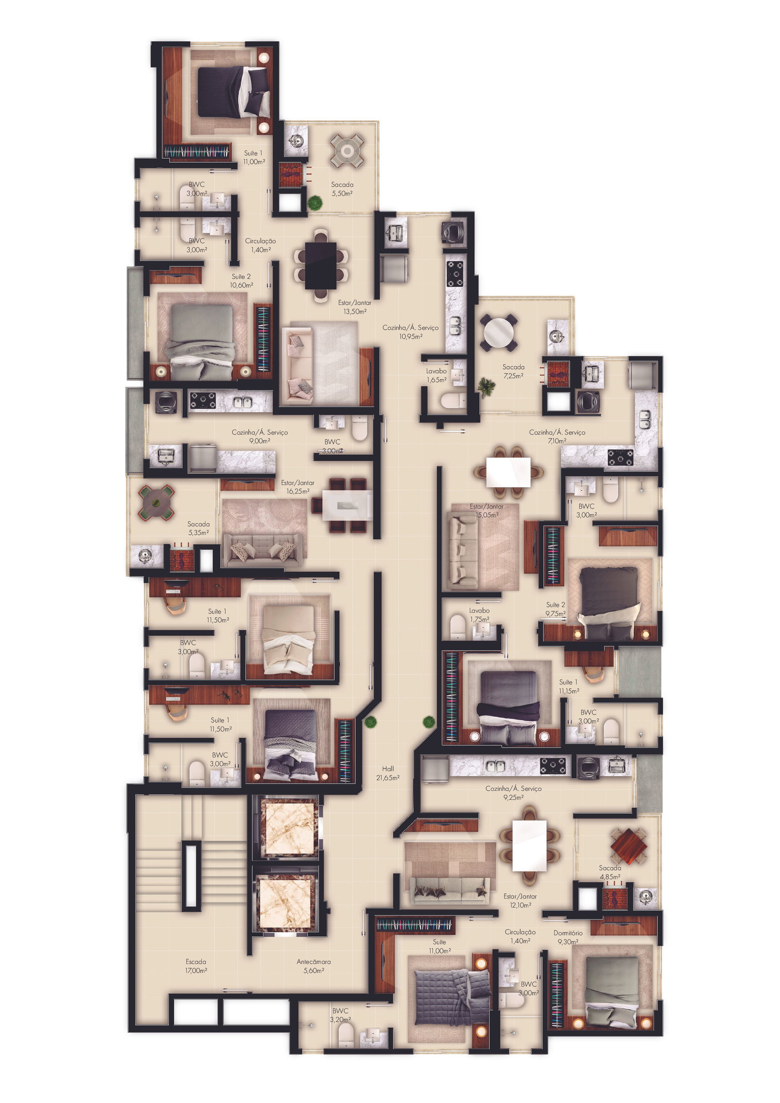 Planta 5 de Ametrina Residence