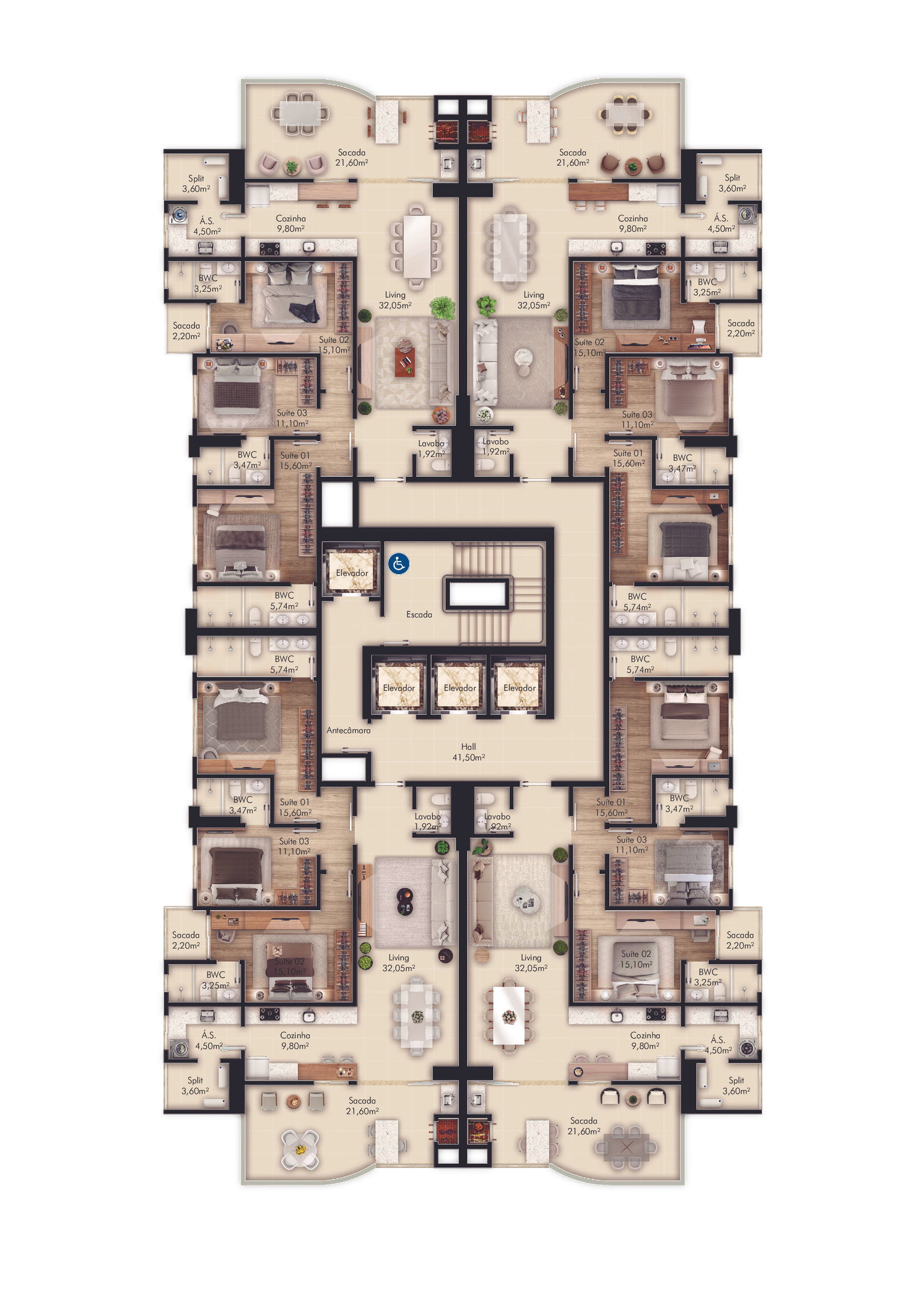 Planta 2 de Ametista Home Club