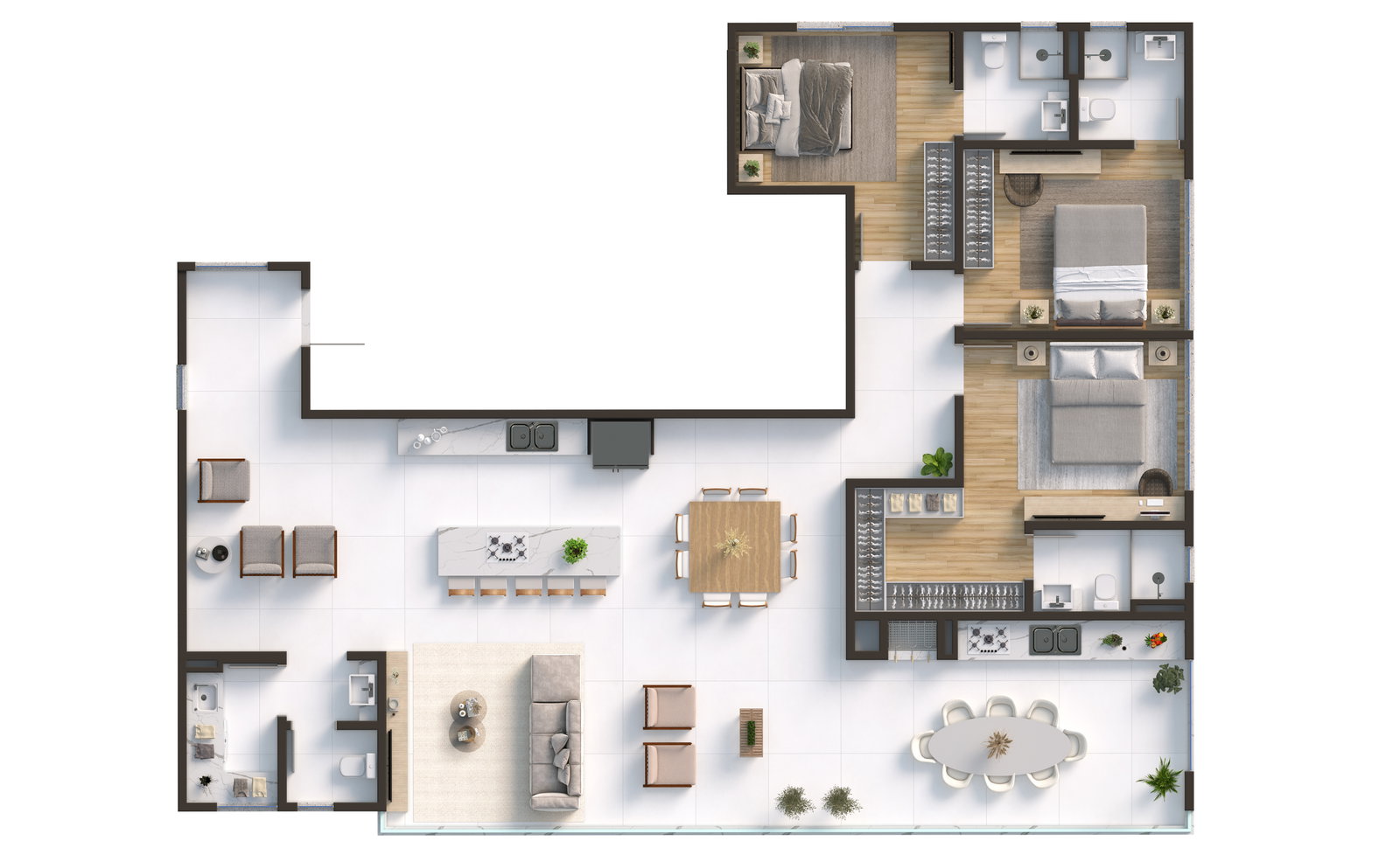 Planta 1 de Residencial Infinity