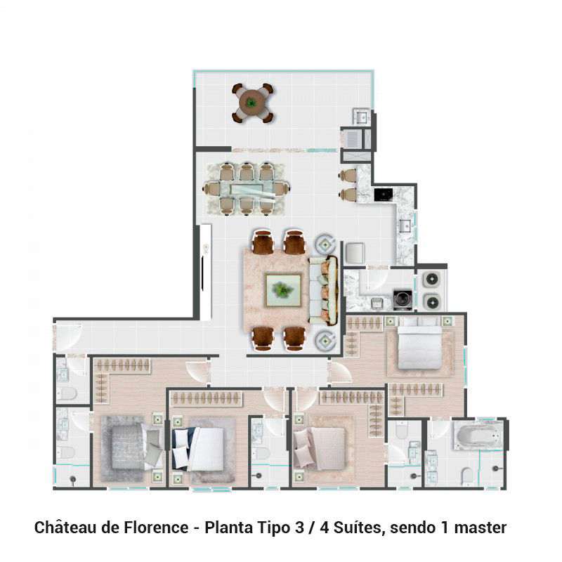 Planta 3 de Château de Florence