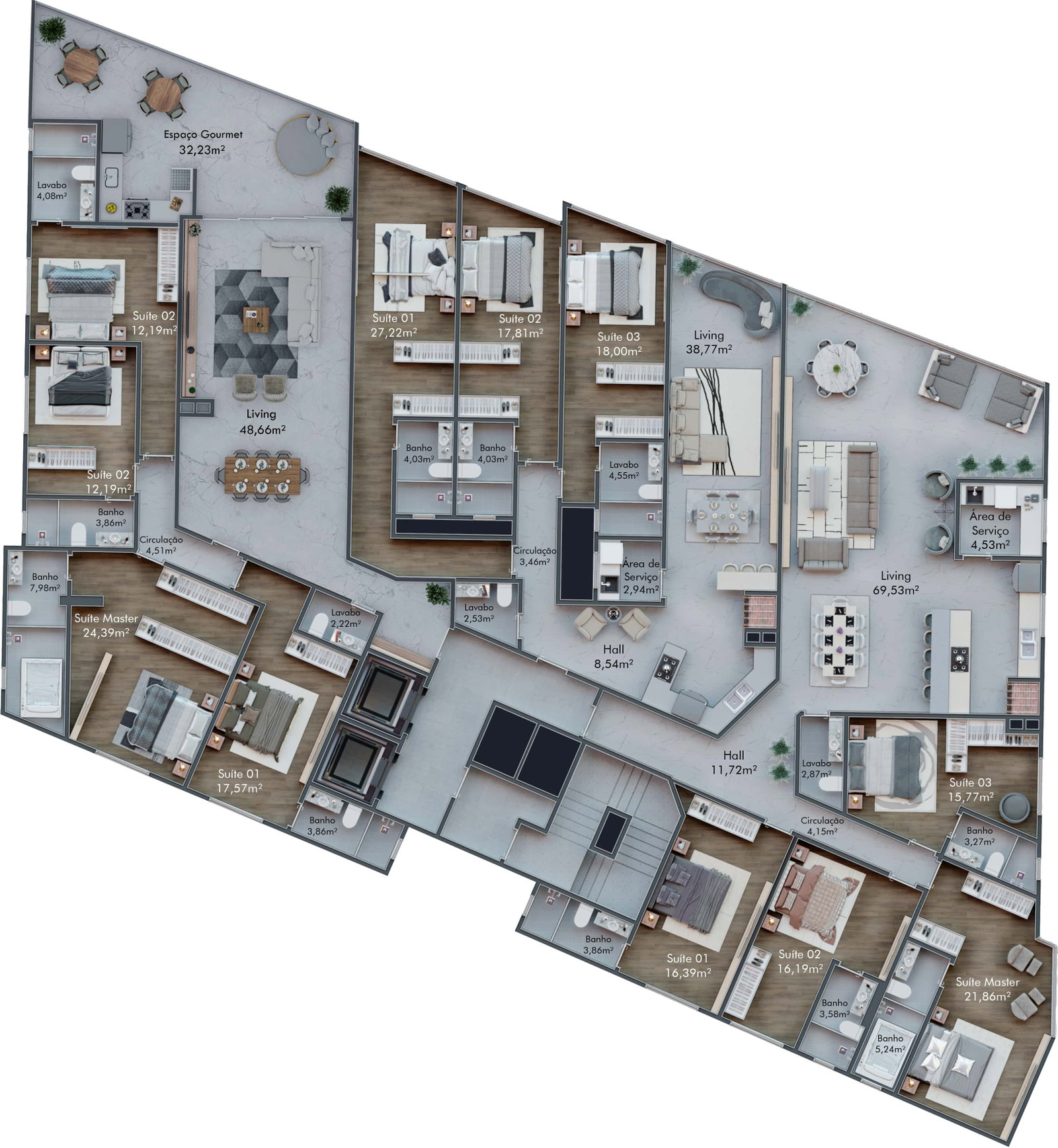 Planta 1 de Strait Tower