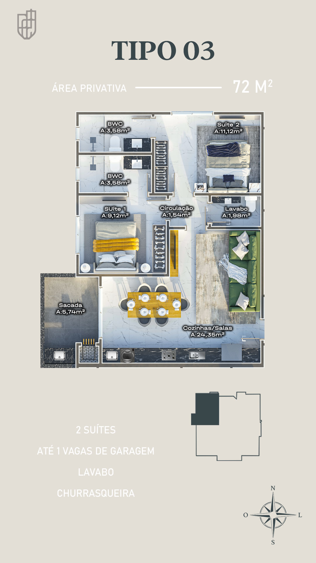 Planta 3 de Vivence Premium