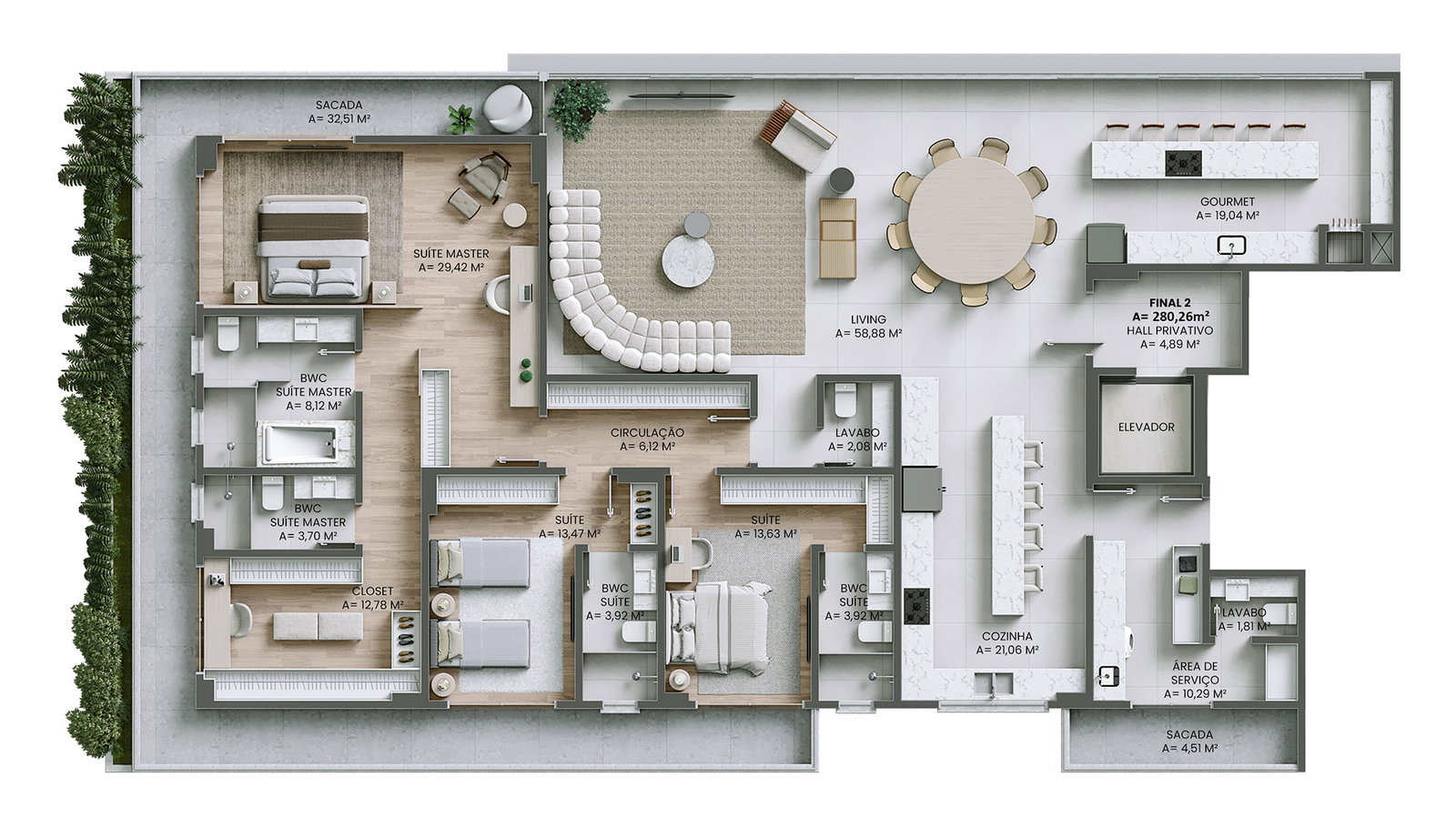 Planta 10 de Brava Concetto