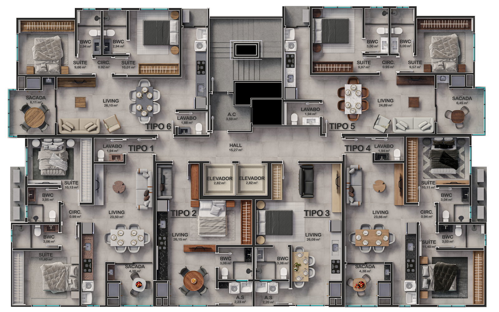 Planta 2 de Athena Residence