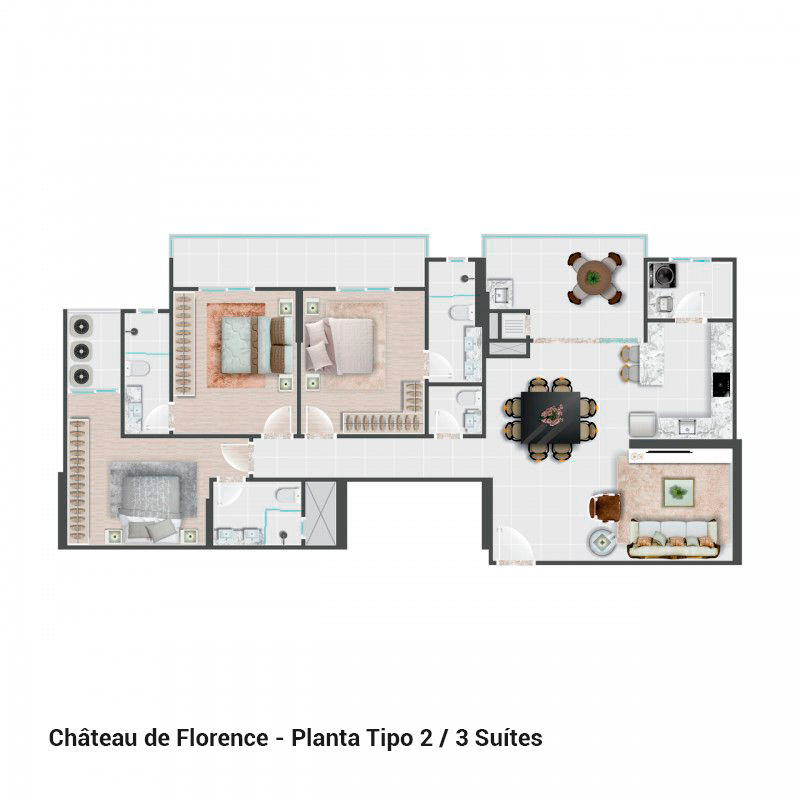 Planta 2 de Château de Florence