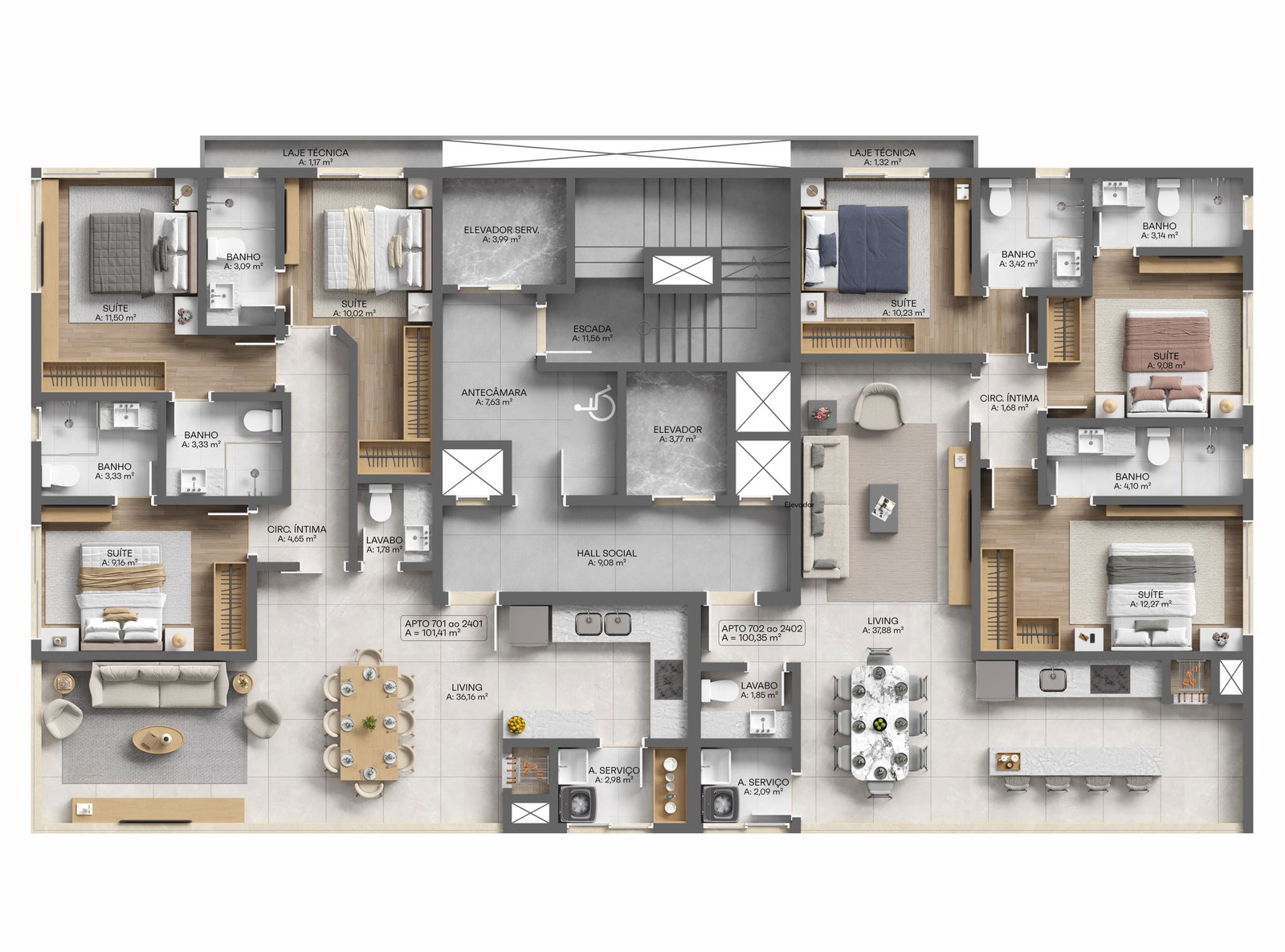 Planta 4 de Zenith Residence