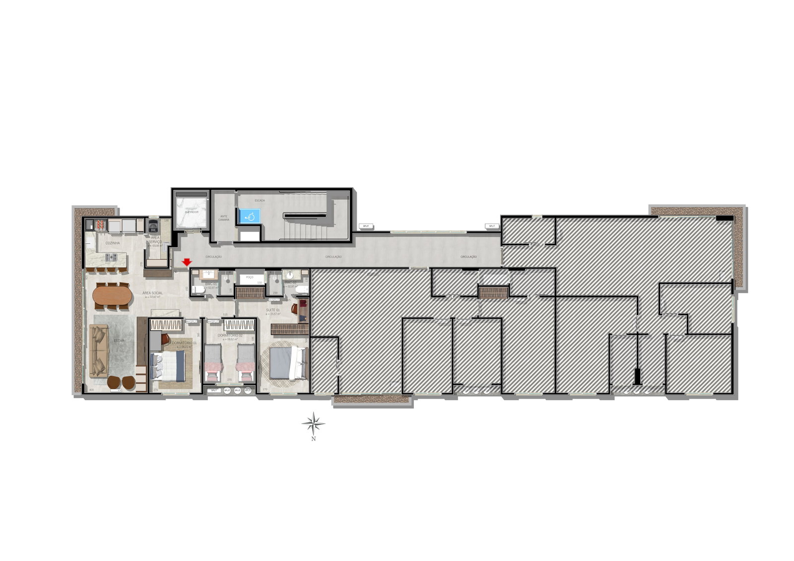 Planta 3 de Garden Residence