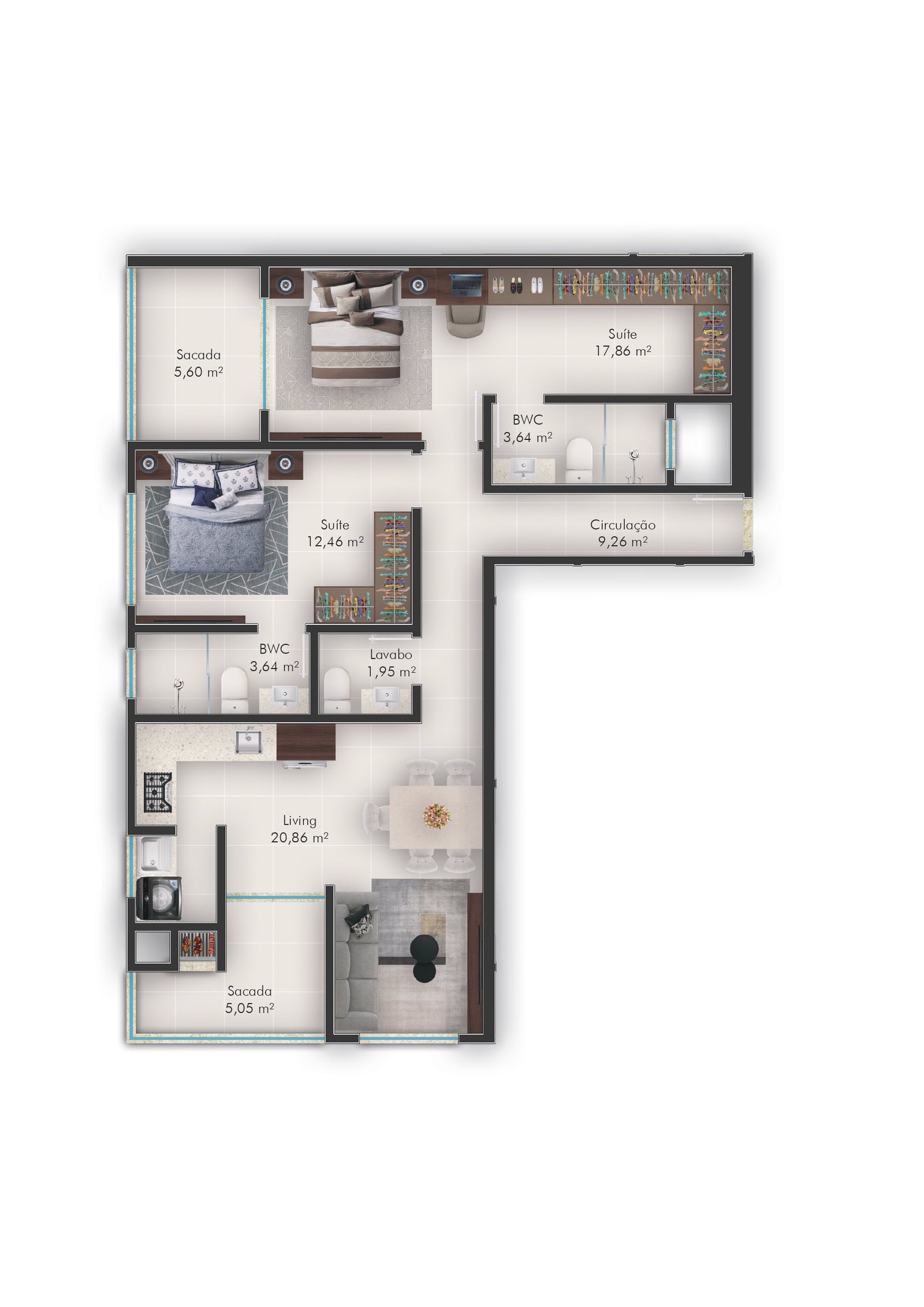 Planta 5 de Porto do Sol Residencial