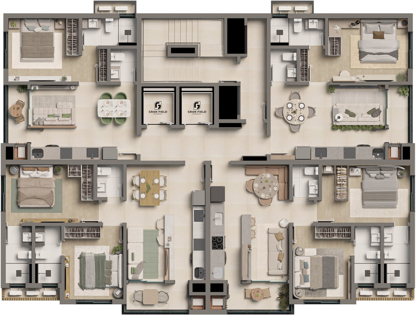 Planta 1 de Gran Field