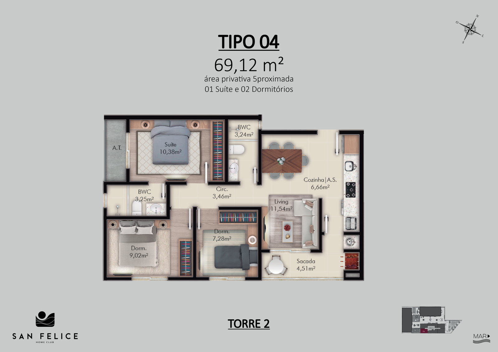 Planta 16 de San Felice Home Club