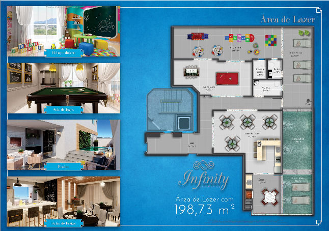 Planta Área de Lazer do Infinity