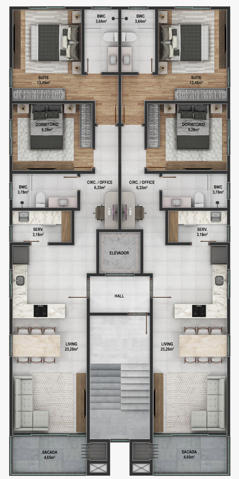 Planta 3 de Aureum Residence