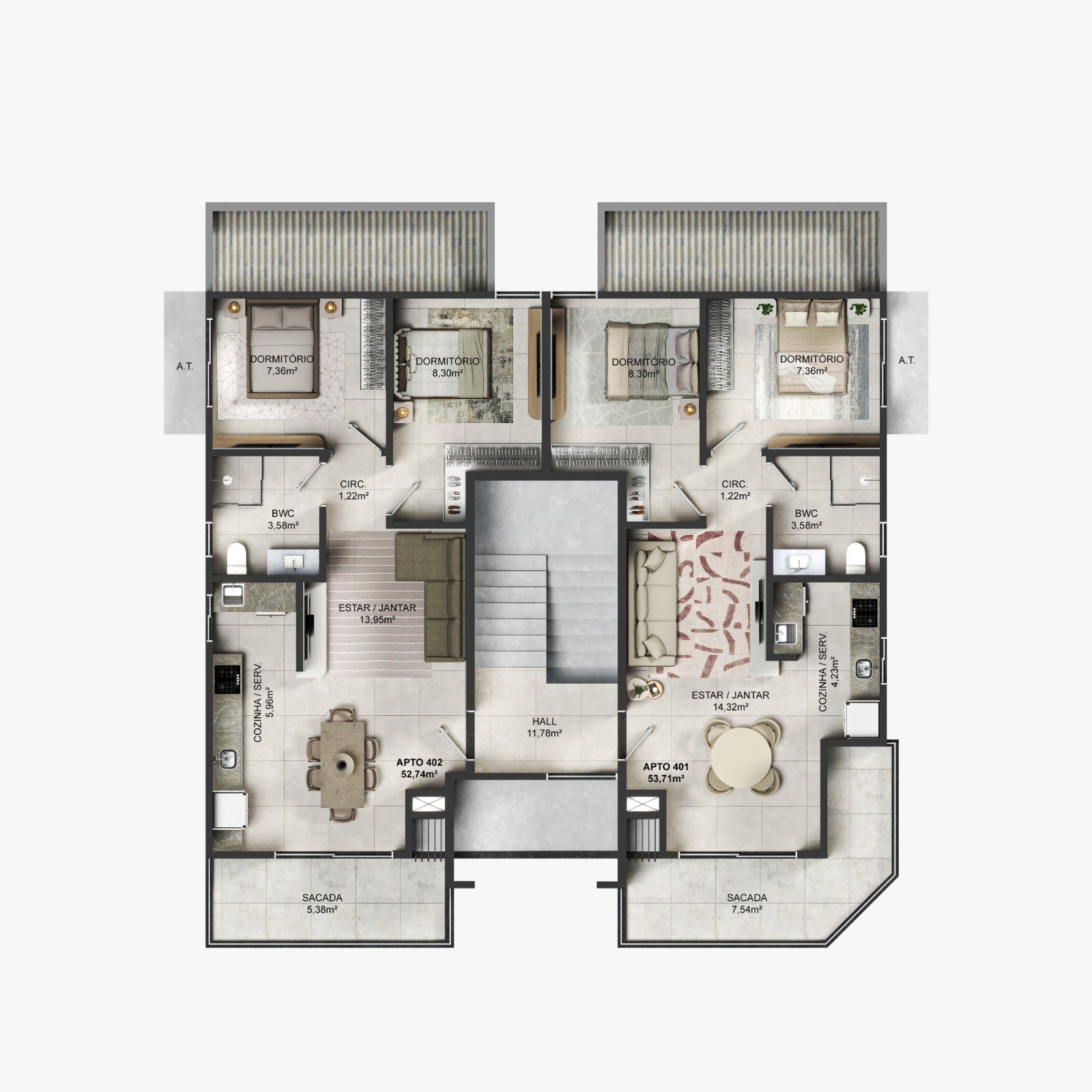 Planta 2 de Acqua Residence