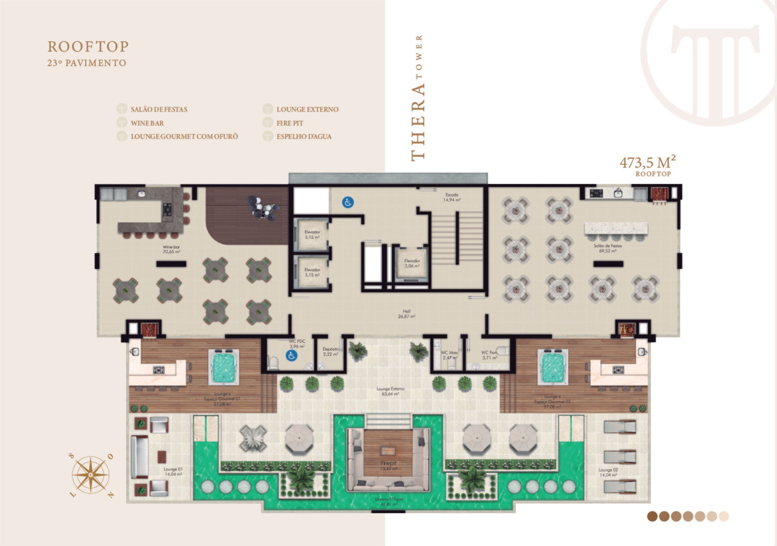 Planta 1 de Thera Tower