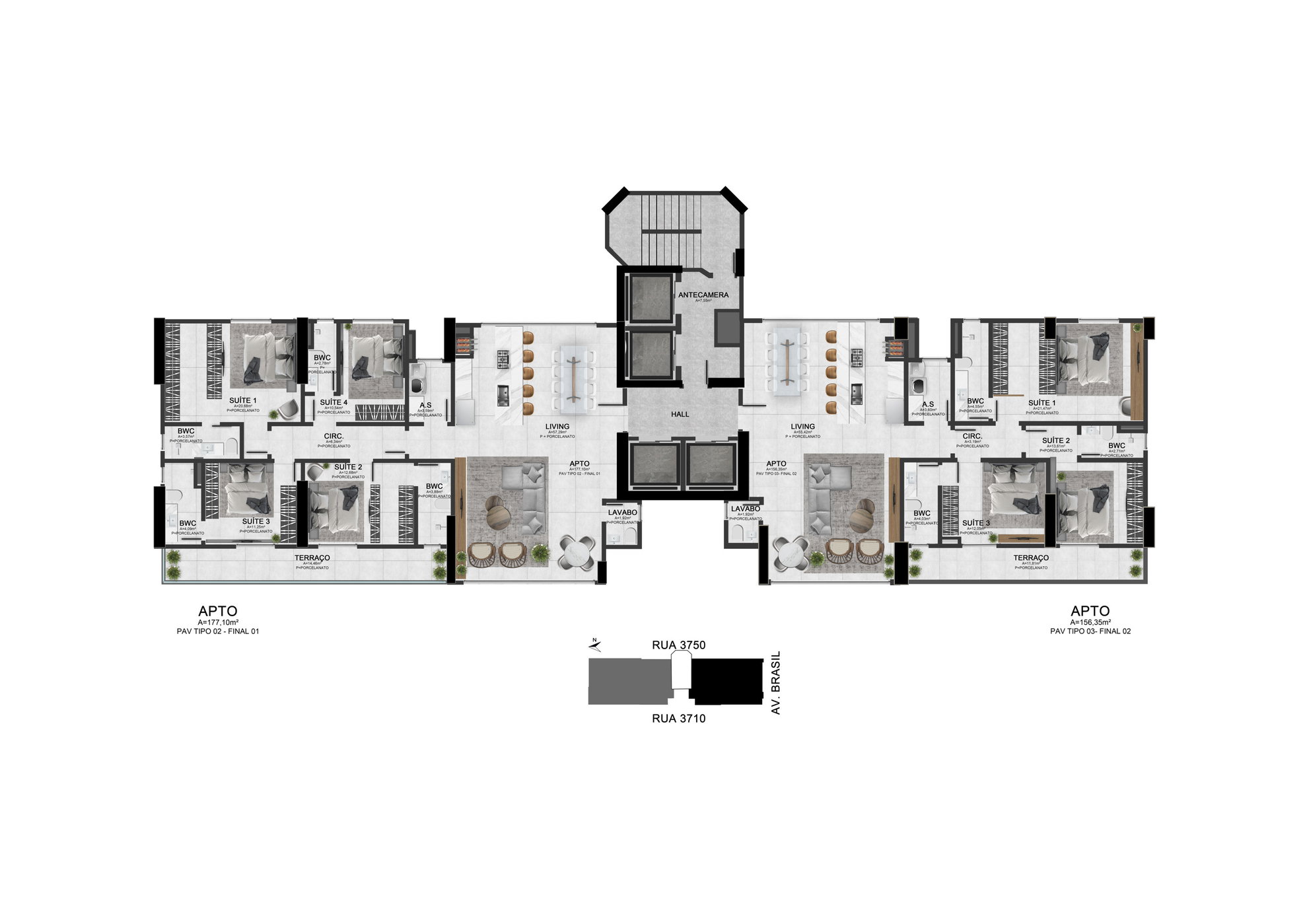 Planta 1 de Pericó Residence