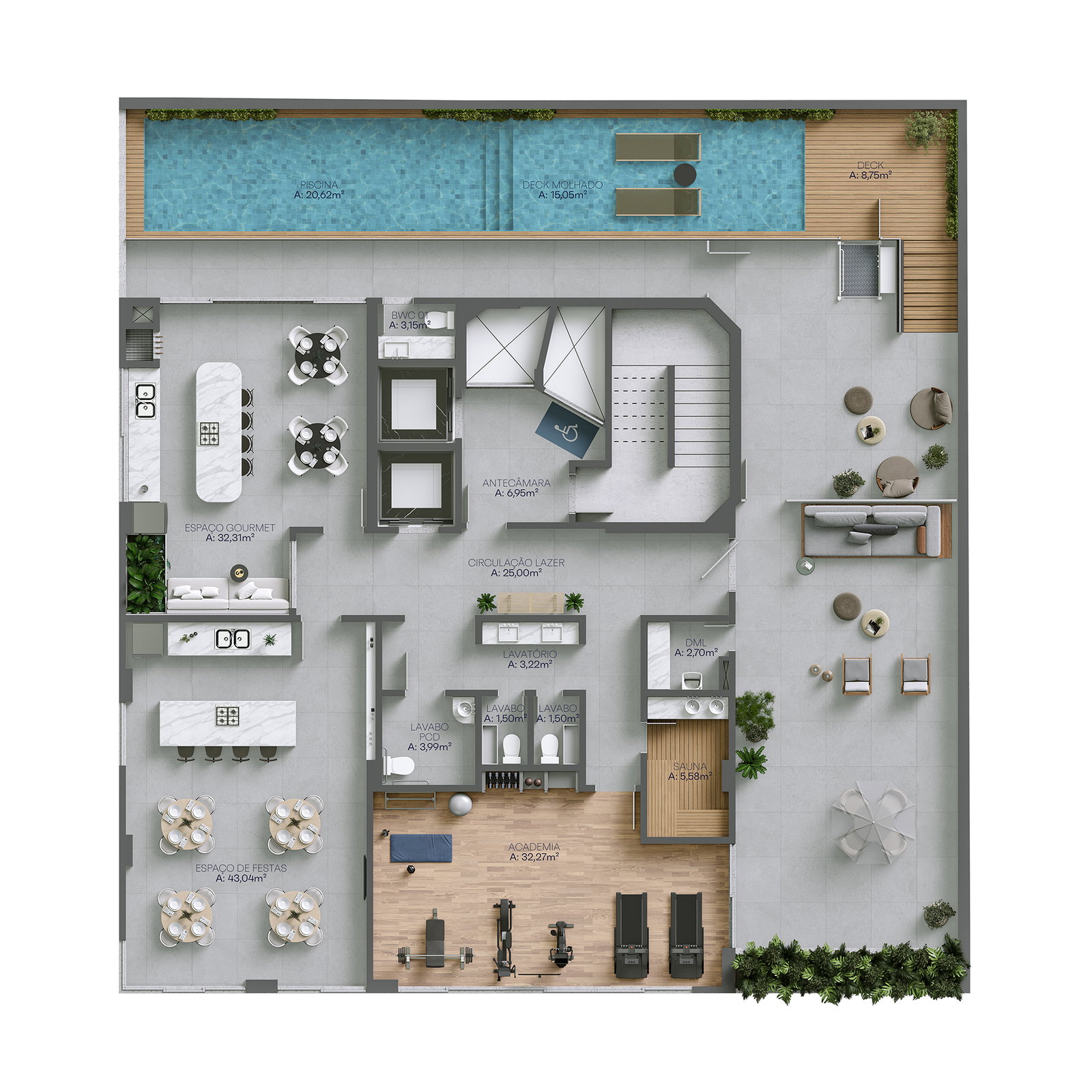 Planta 2 de Aquabella Residence