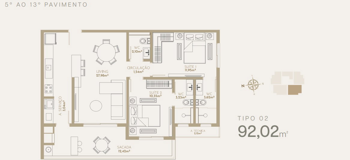 Planta 6 de Maldivas Tower