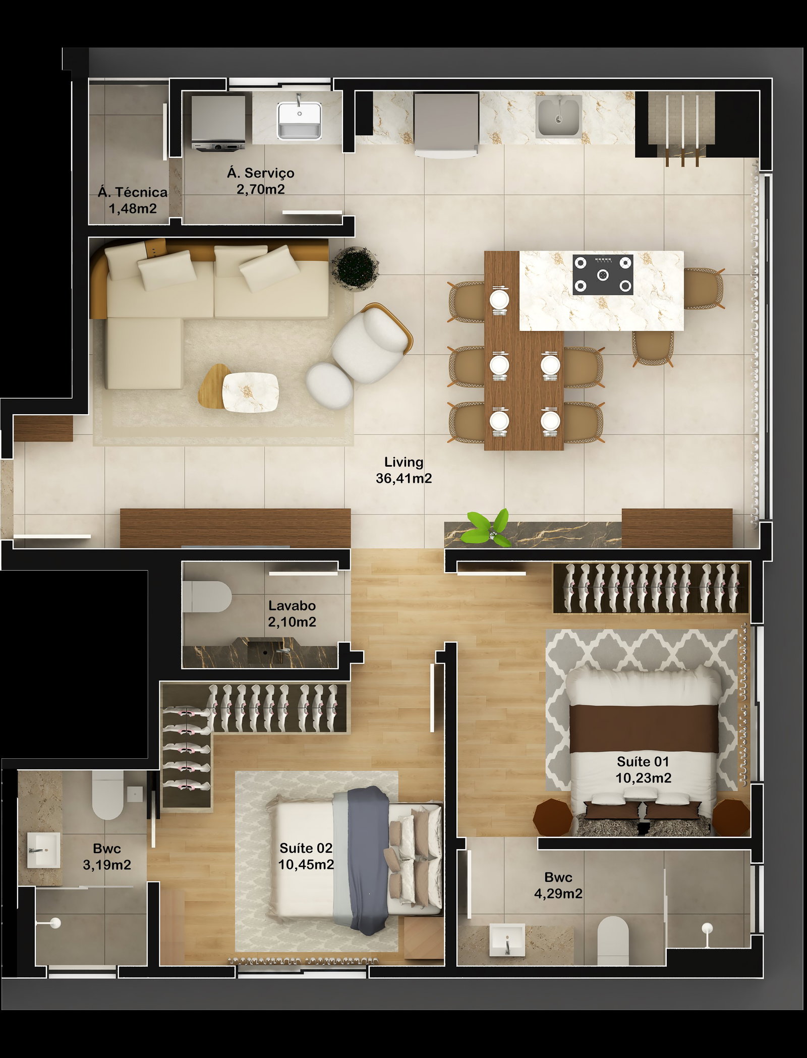Planta 5 de Siesta Beach Residence