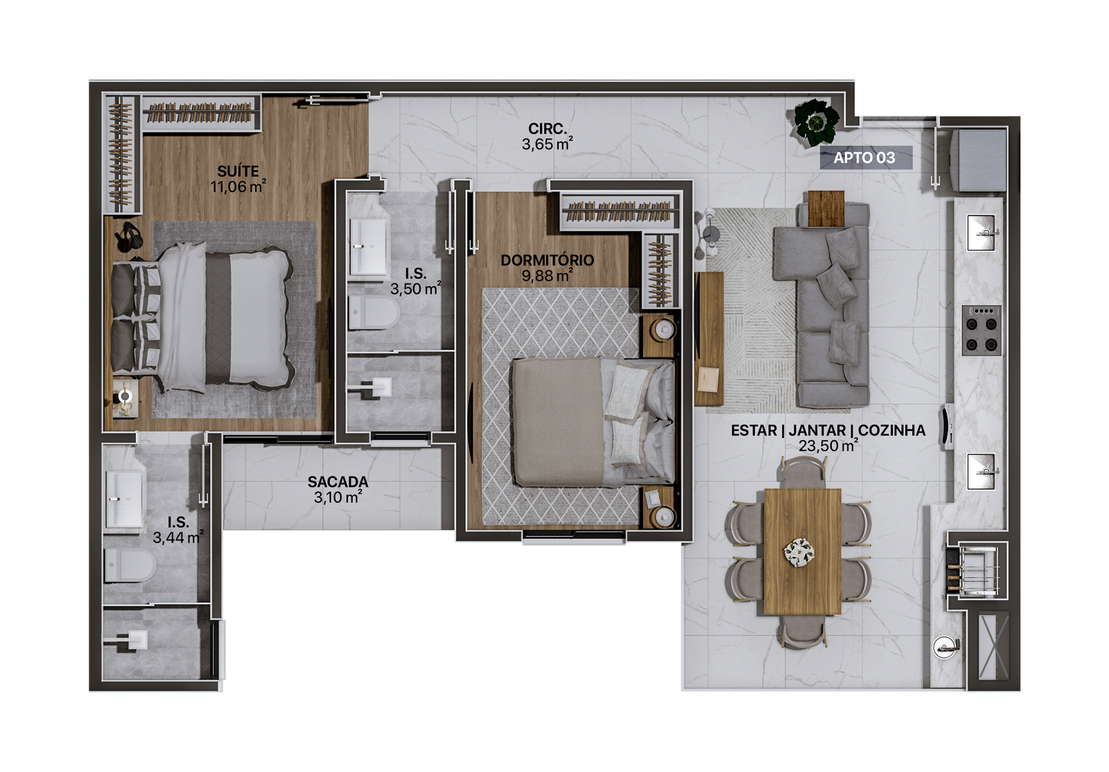Planta 7 de Start Residence