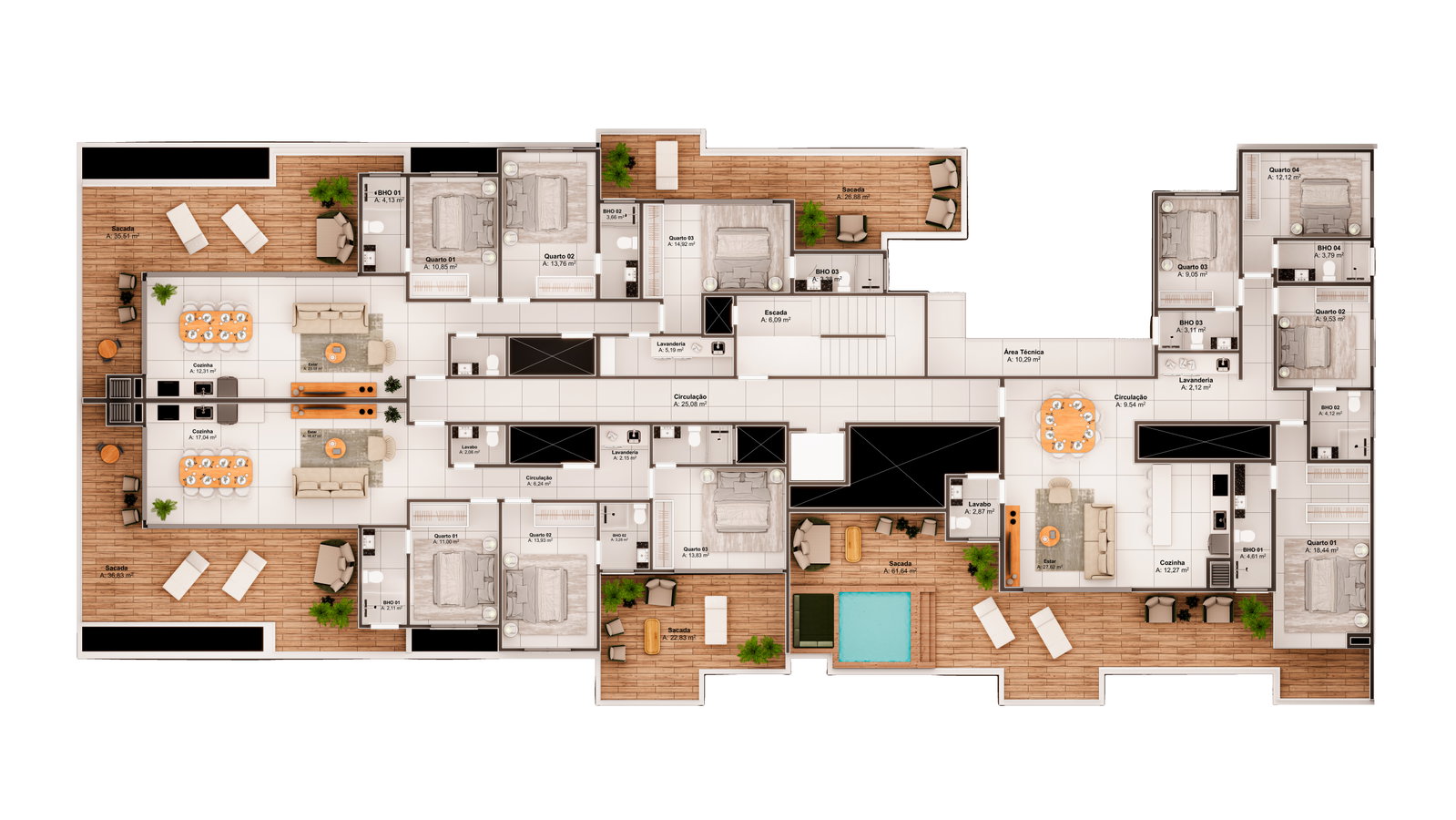 Planta 24 de Arboretto Home Spa