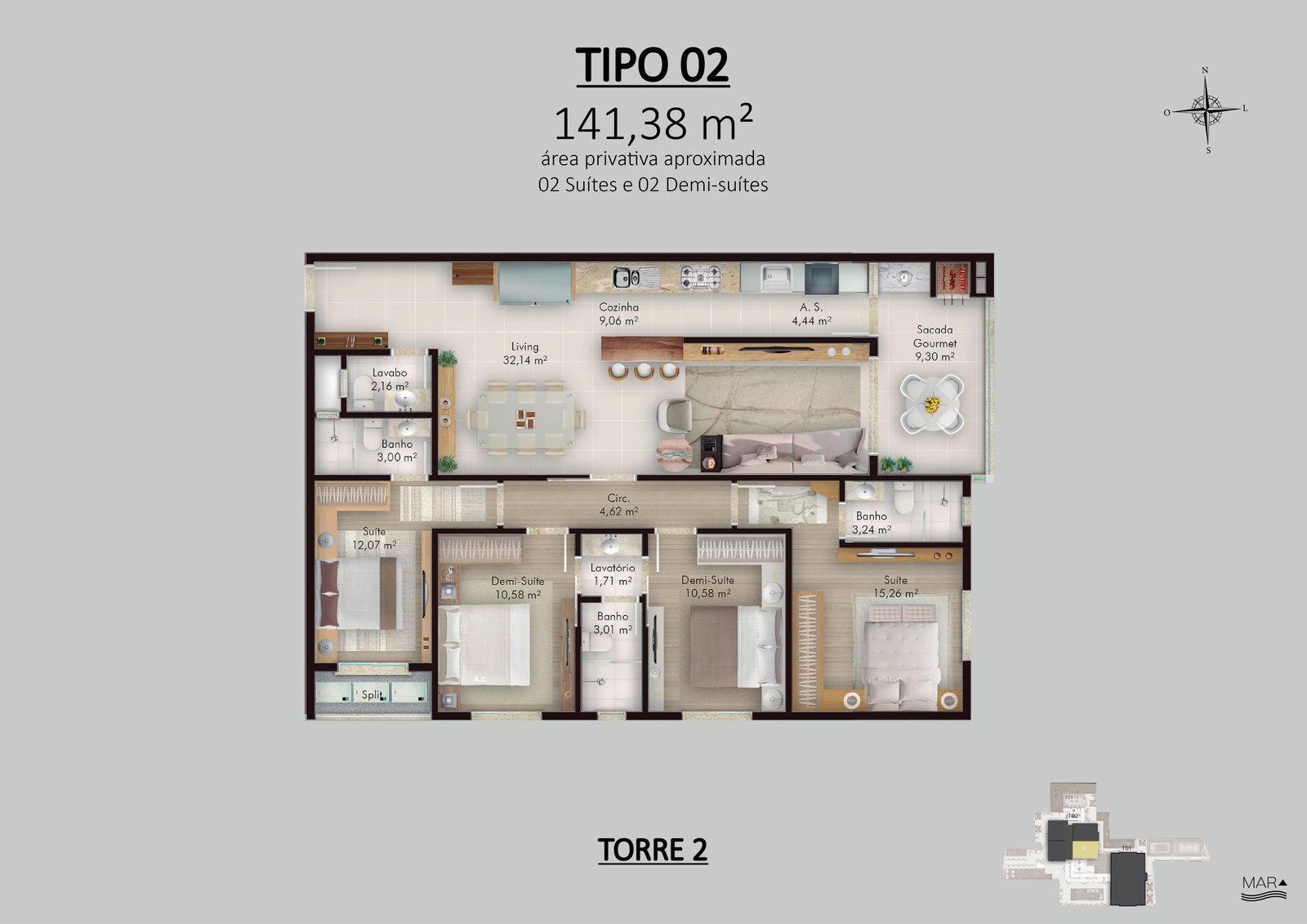 Planta 10 de Select Towers Residence