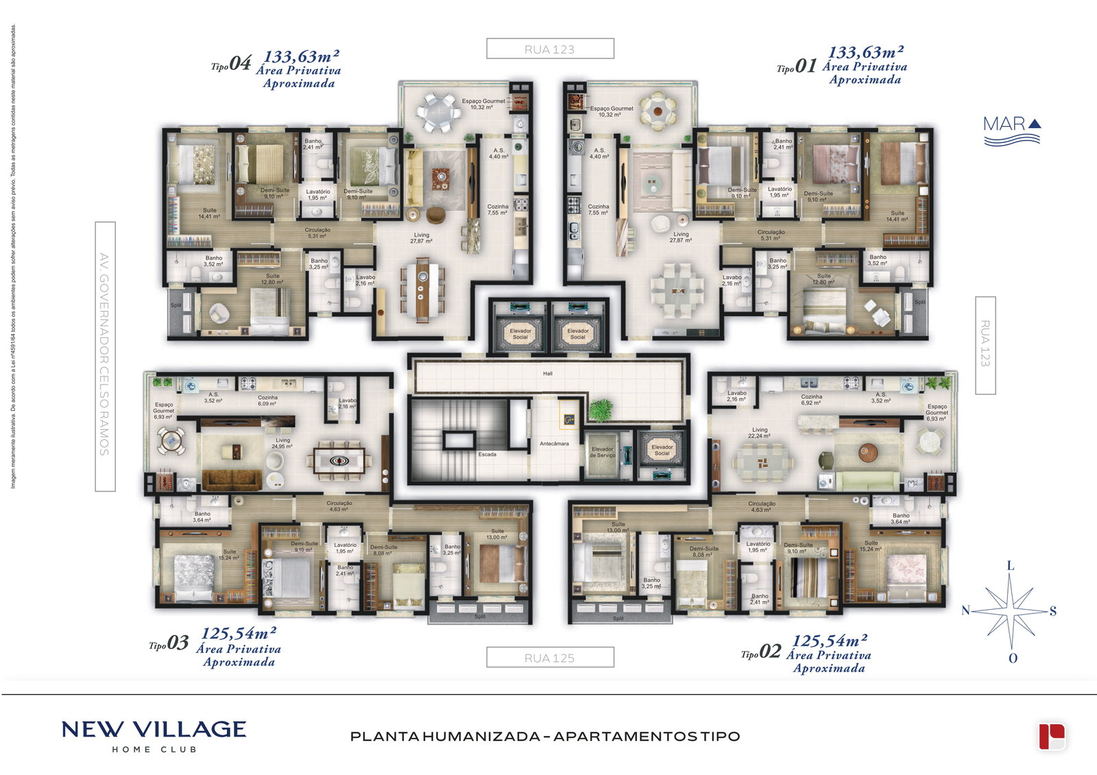Planta 2 de ⁠⁠New Village Home Club