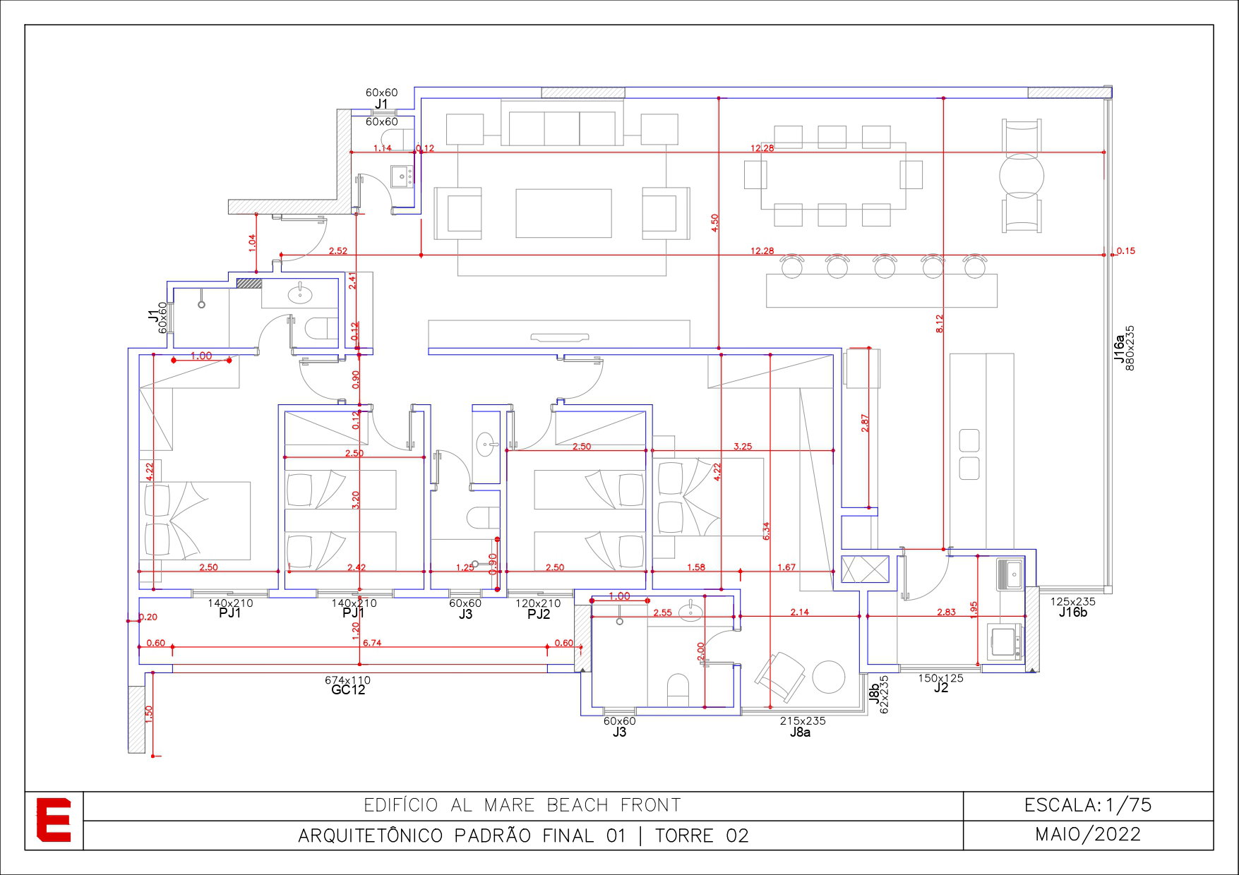 Planta 10 de Al Mare Beach Front - Fase 2