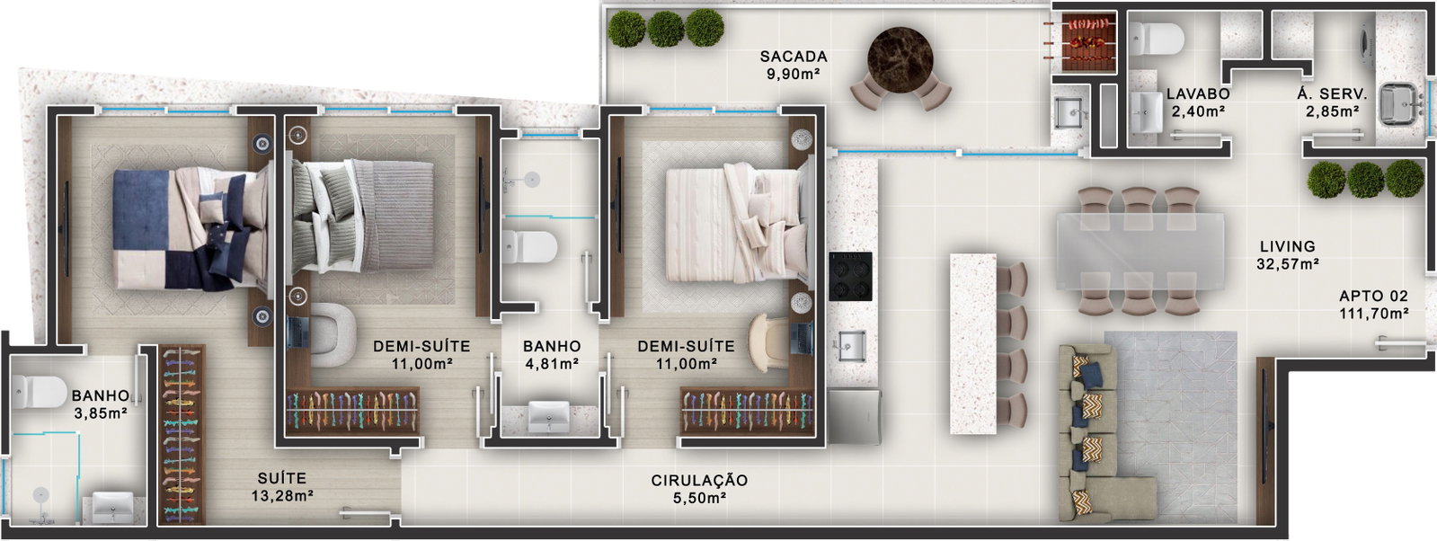 Planta 2 de The Ocean Side Tower
