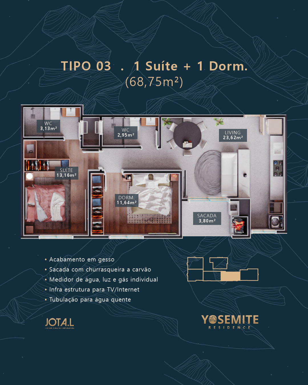 Planta 6 de Yosemite Residence